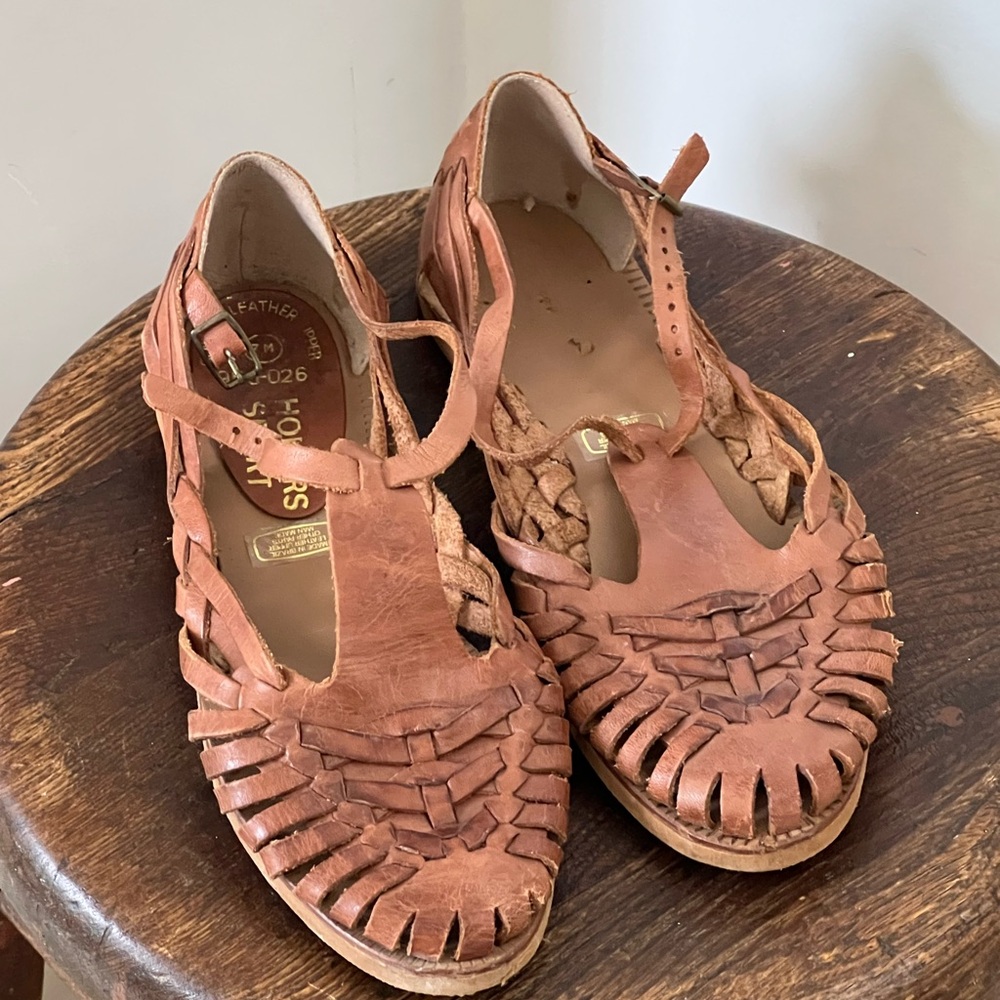 Tan sandals